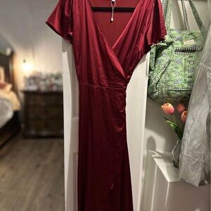 Baltic Born Deep Red Maxi Dress